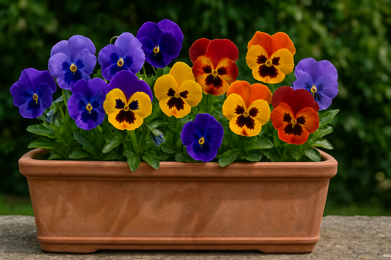 jardinière pensées