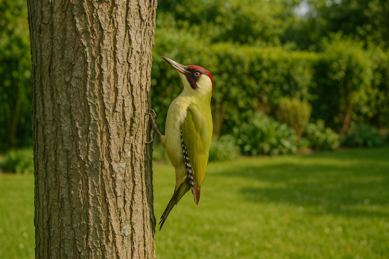 pivert dans le jardin signification