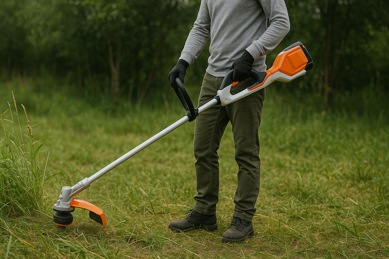 comment utiliser debroussailleuse electrique