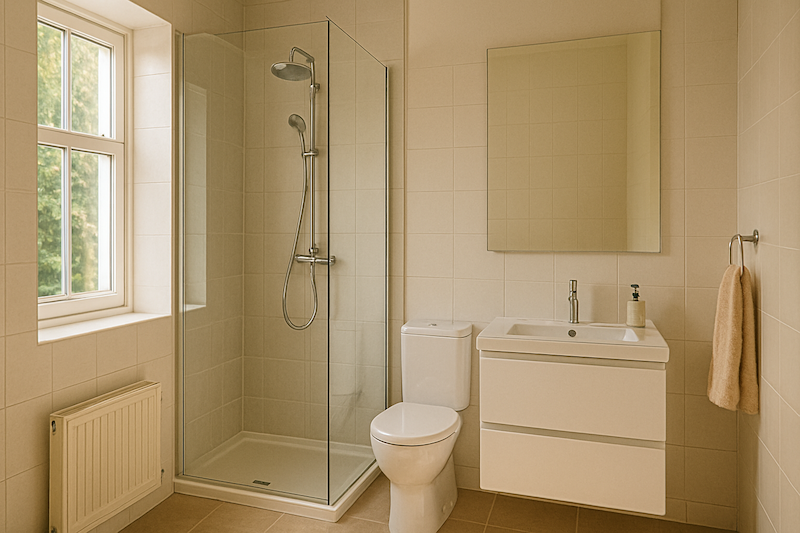 fenetre dans une douche