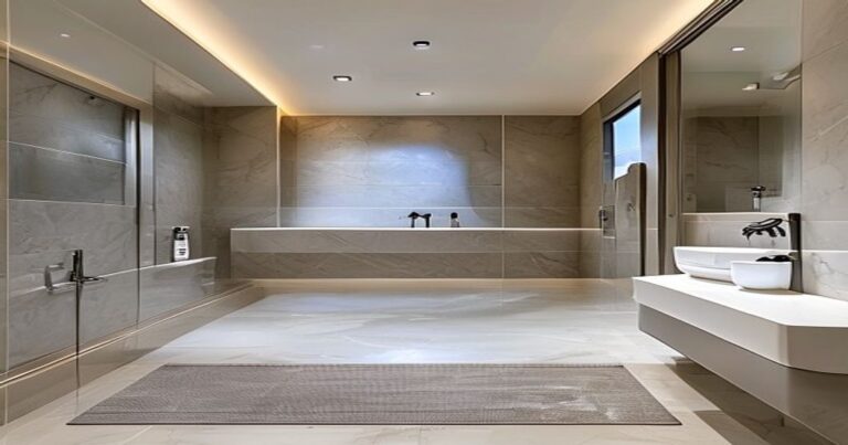 combler espace receveur douche