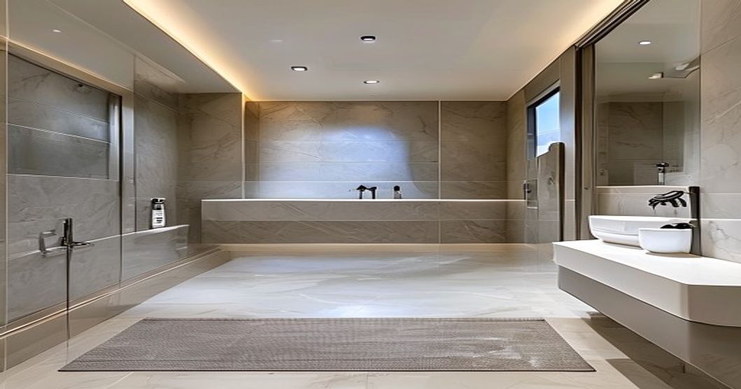 combler espace receveur douche