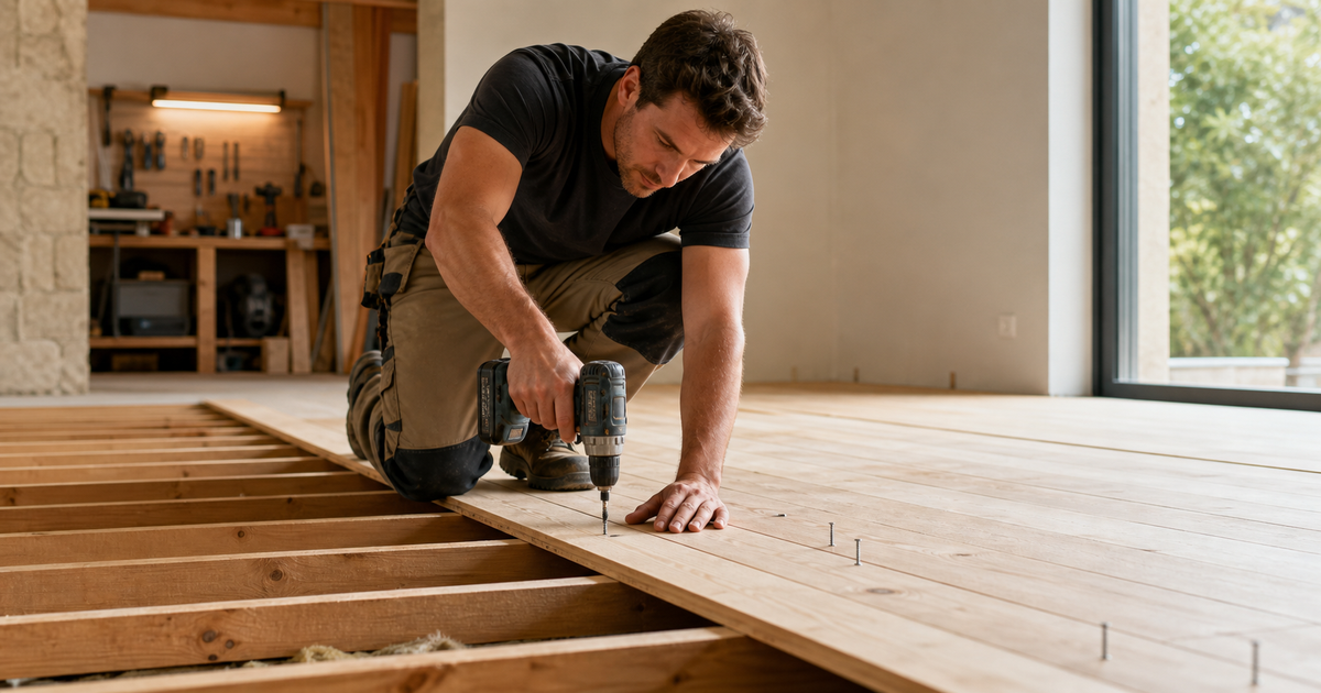 Comment refaire un plancher sur poutre et obtenir un résultat durable ?